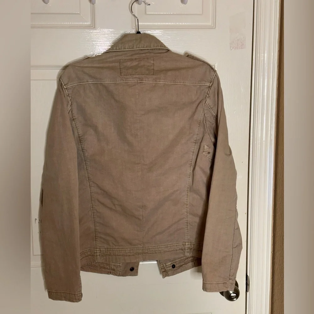 Vintage Banana Republic Tan Safari Utility Jacket 100% Cotton Mens Small​​